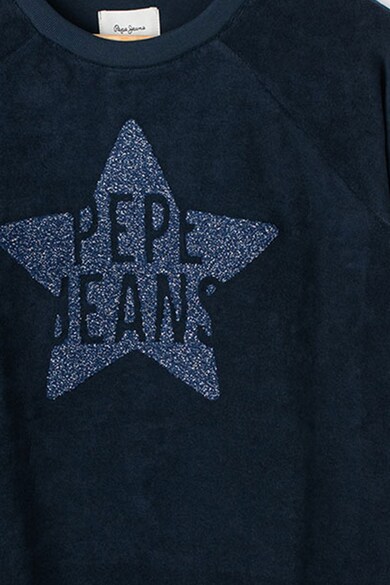 Pepe Jeans London Bluza sport cu maneci raglan Velour Fete