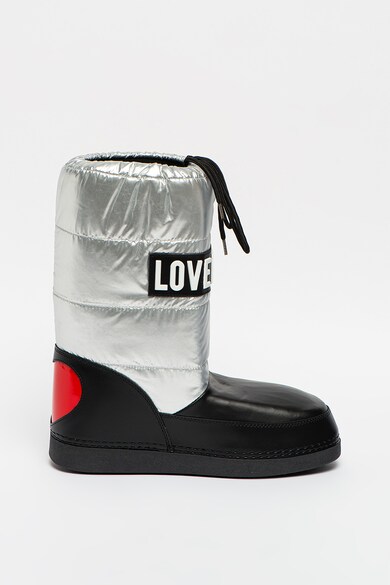 Love Moschino Cizme apres ski mid-calf cu model colorblock Femei