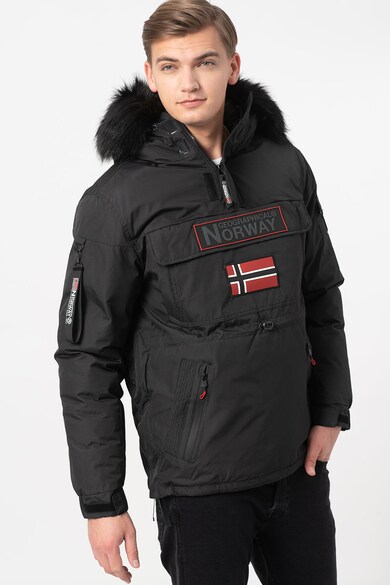 Geographical Norway Jacheta fara inchidere cu gluga si aplicatie logo Bruno Barbati