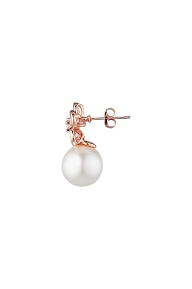 U.S. Polo Assn. Cercei de otel inoxidabil decorati cu cristale zirconia si perle de sticla Femei