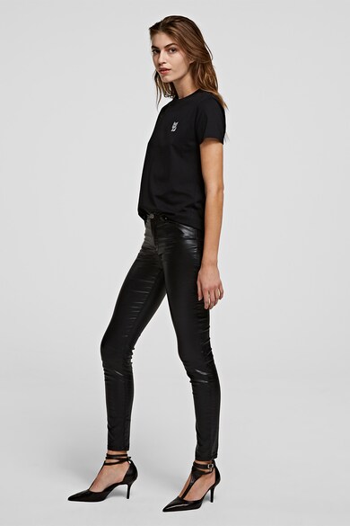 Karl Lagerfeld Pantaloni skinny cu aspect peliculizat Femei