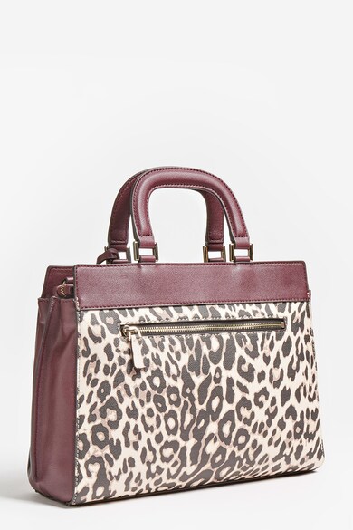 Guess Geanta de piele ecologica cu maner si model animal print Katey Femei