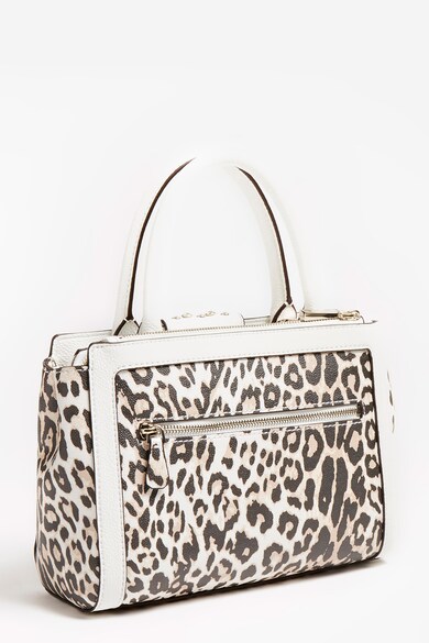 GUESS Geanta de piele ecologica cu maner si model animal print Blind Society Femei