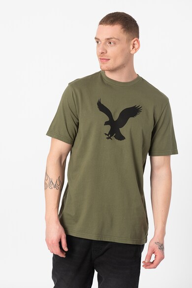 American Eagle Tricou cu decolteu la baza gatului si imprimeu Barbati