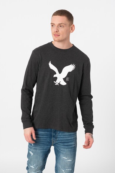 American Eagle Bluza cu imprimeu si decolteu la baza gatului Barbati