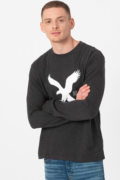 American Eagle Bluza cu imprimeu si decolteu la baza gatului Barbati