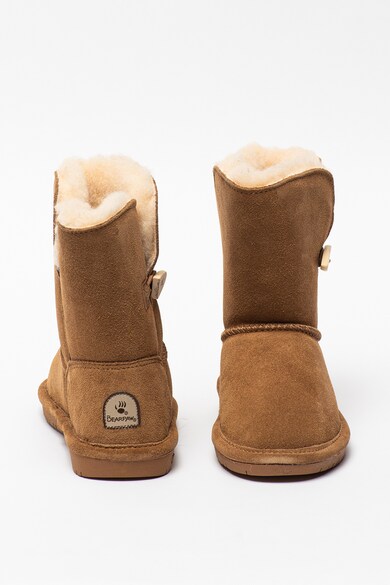 BEARPAW Cizme medii de piele intoarsa, fara inchidere Abigail Fete