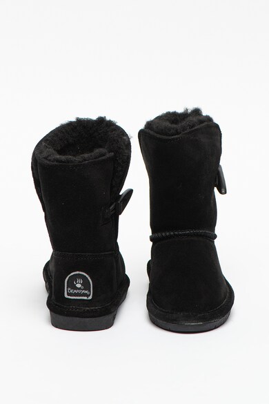 BEARPAW Cizme medii de piele intoarsa Abigail Fete