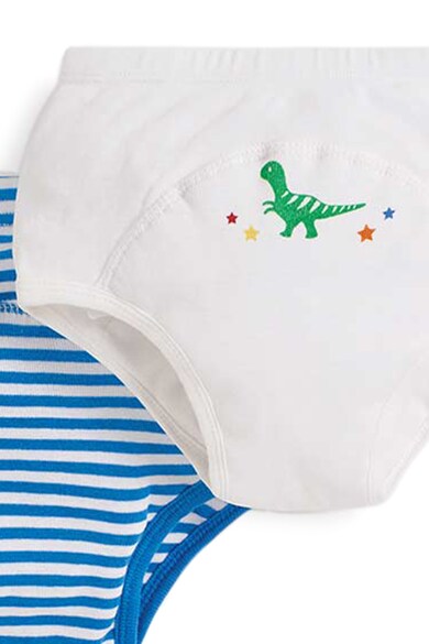 JoJo Maman Bebe Set 3 perechi de chiloti, baieti, cu modele dungi si dinozauri Fete