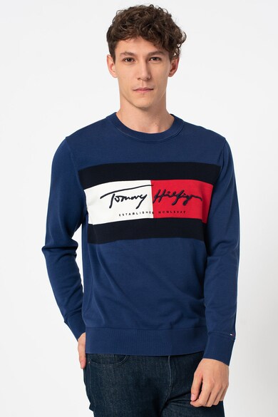 Tommy Hilfiger Bluza sport cu logo brodat Barbati