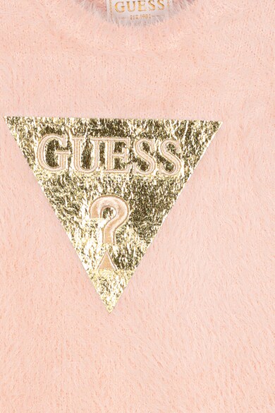 GUESS JEANS Rochie tip bluza sport cu aspect pufos si logo metalizat Fete