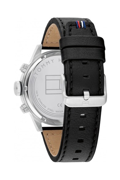 Tommy Hilfiger Мултифункционален часовник с кожена каишка Мъже