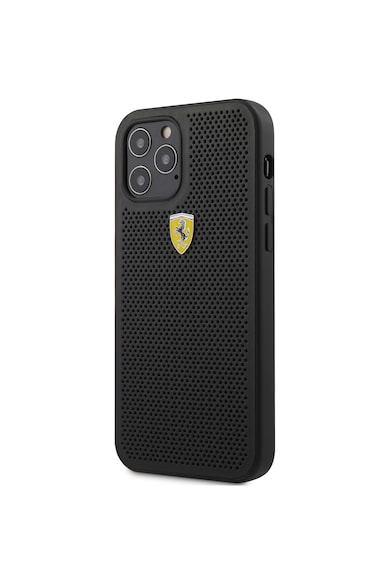 Ferrari Husa de protectie  On Track Perforated pentru iPhone 12/12 Pro Black Femei