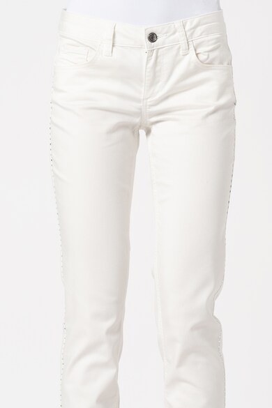 Liu Jo Pantaloni skinny crop cu aplicatii stralucitoare Femei