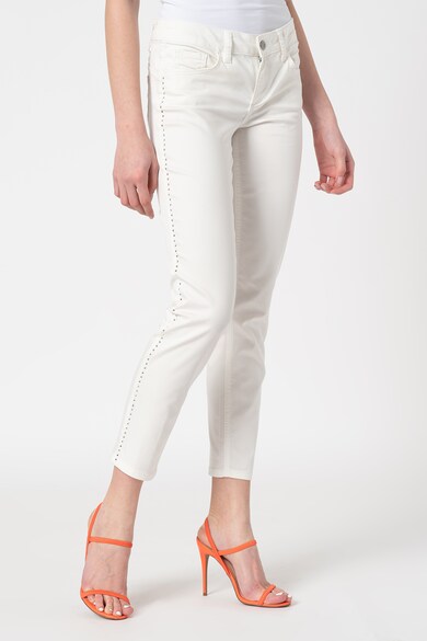 Liu Jo Pantaloni skinny crop cu aplicatii stralucitoare Femei