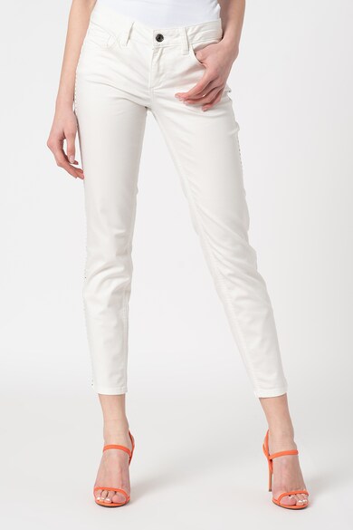 Liu Jo Pantaloni skinny crop cu aplicatii stralucitoare Femei