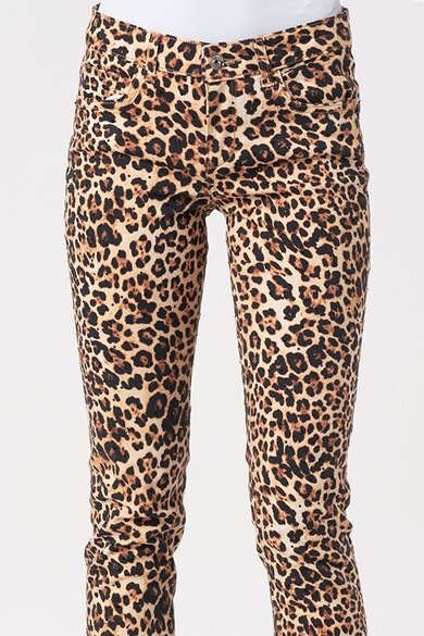 Liu Jo Pantaloni skinny crop cu animal print Femei