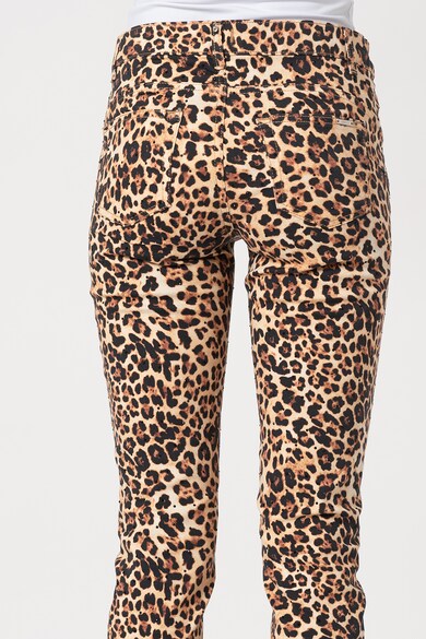 Liu Jo Pantaloni skinny crop cu animal print Femei