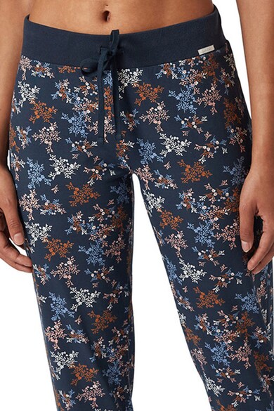 Skiny Pantaloni de pijama cu imprimeu floral si snur de ajustare Femei