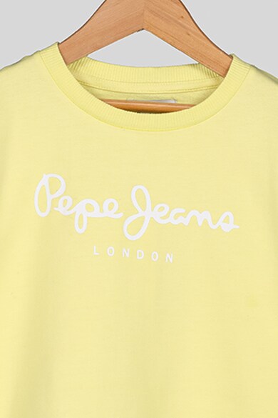 Pepe Jeans London Bluza sport cu margini striate Adam Baieti