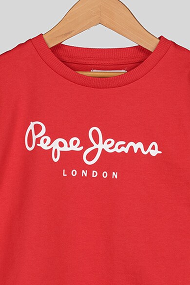 Pepe Jeans London Bluza sport cu margini striate Adam Baieti