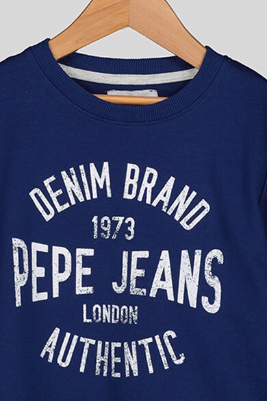 Pepe Jeans London Bluza sport cu logo si text Paul Baieti