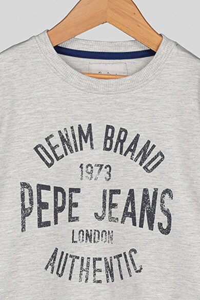 Pepe Jeans London Bluza sport cu logo si text Paul Baieti