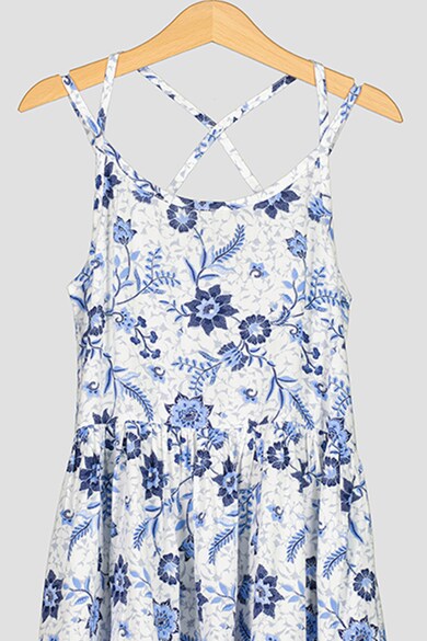 Pepe Jeans London Rochie evazata cu imprimeu floral Fete