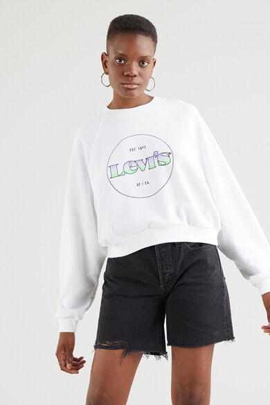Levi's Bluza sport cu imprimeu logo si maneci raglan Femei