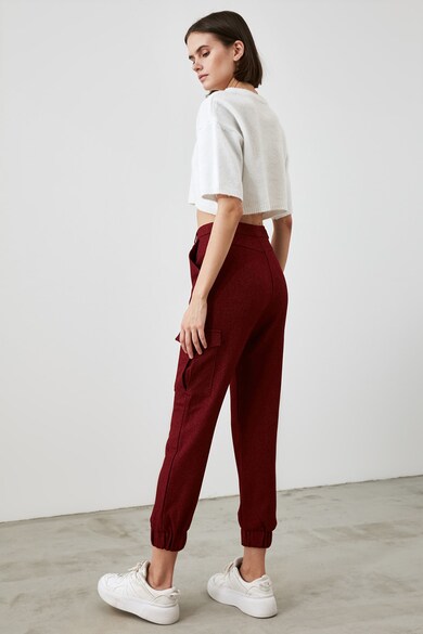 Trendyol Pantaloni crop cu buzunare Femei