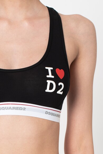 Dsquared2 Bustiera racerback cu imprimeu logo Femei