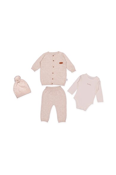 Pierre Cardin Baby Set de imbracaminte - 4 piese, casual, unisex, imprimeu logo Fete