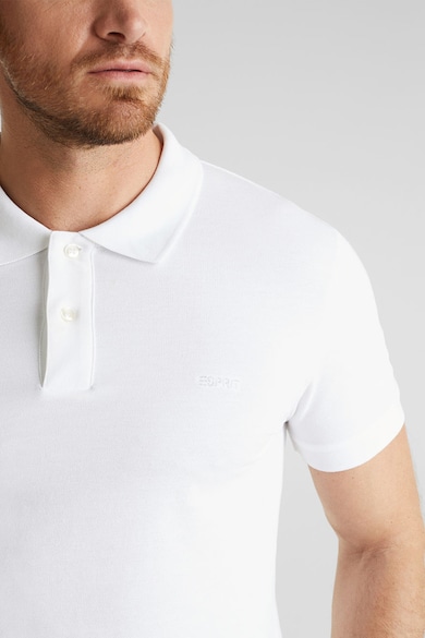 Esprit Tricou polo slim fit din material pique Barbati