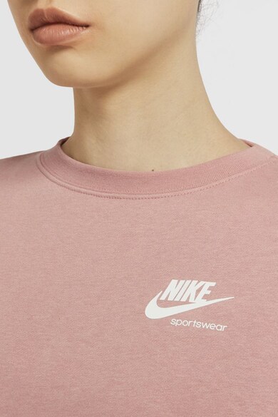 Nike Bluza sport crop cu decolteu la baza gatului Femei