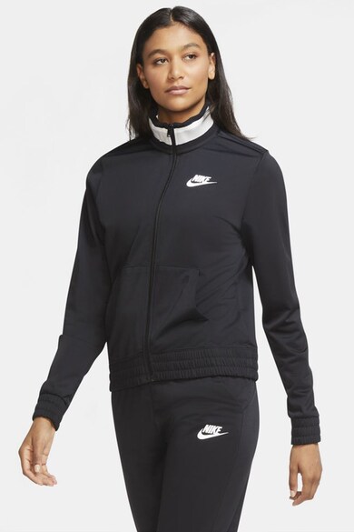 Nike Bluza sport cu fermoar si imprimeu logo Femei