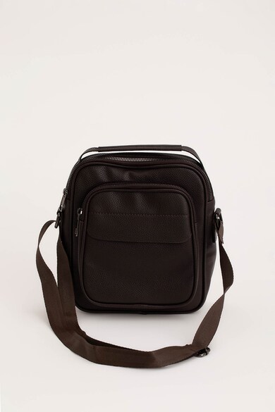 DeFacto Geanta crossbody de piele ecologica cu aspect texturat Barbati