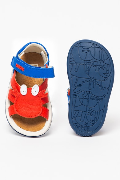 Camper Кожени сандали Twins с дизайн с цветен блок Момчета