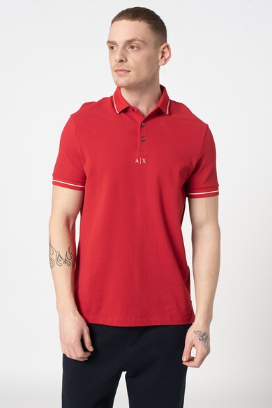 ARMANI EXCHANGE Tricou polo din material pique Barbati