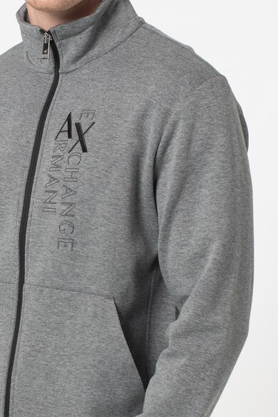 ARMANI EXCHANGE Bluza sport cu fermoar si model logo Barbati