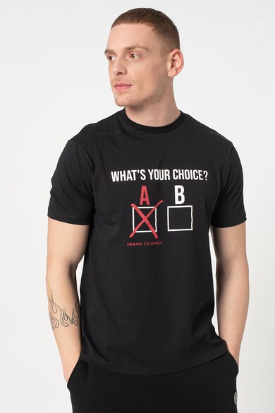 ARMANI EXCHANGE Tricou cu imprimeu text Barbati