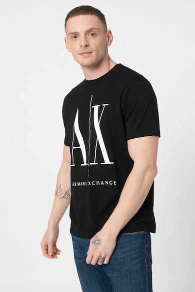 ARMANI EXCHANGE Тениска с уголемено лого Мъже