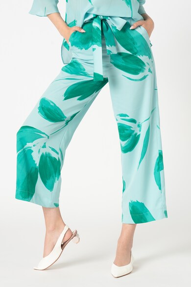 Marella Pantaloni crop cu croiala ampla si imprimeu floral Baia Femei