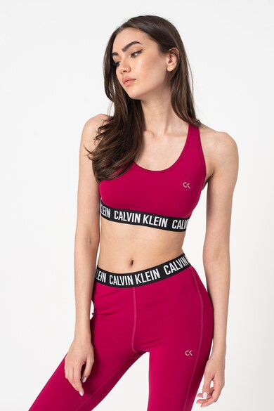 CALVIN KLEIN JEANS Bustiera cu decupaj pe partea din spate si logo Femei