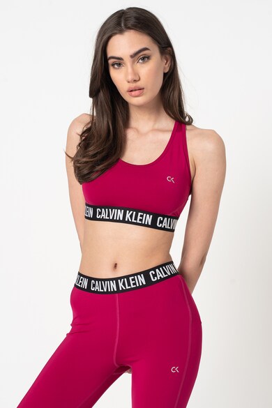 CALVIN KLEIN JEANS Bustiera cu decupaj pe partea din spate si logo Femei