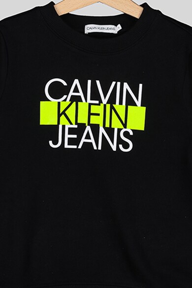 CALVIN KLEIN JEANS Bluza sport de bumbac organic cu imprimeu logo Baieti