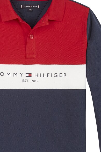 Tommy Hilfiger Bluza polo din bumbac organic Baieti