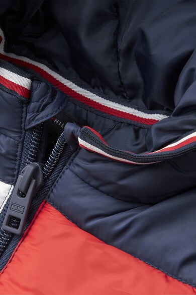 Tommy Hilfiger Geaca cu gluga si model cu clapa cu logo Fete