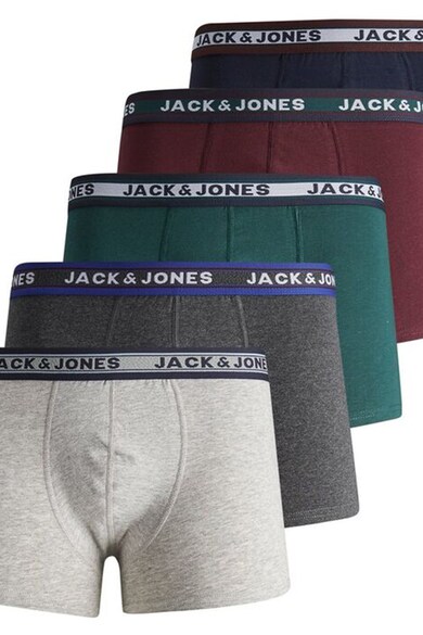 Jack & Jones Set de boxeri cu banda cu logo in talie - 5 perechi Barbati