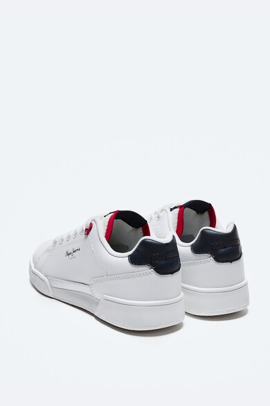 Pepe Jeans London Pantofi sport din piele cu model uni Baieti