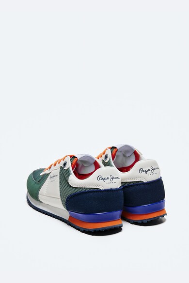 Pepe Jeans London Pantofi sport cu model colorblock si sireturi contrastante Baieti